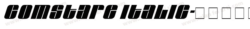 Comstare Italic字体转换